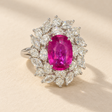 3 CT Lab Ruby Ring in 9K/14K Gold |WOKE