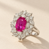 3 CT Lab Ruby Ring in 9K/14K Gold |WOKE