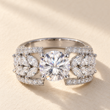 1.5 CT Round Lab Grown Diamond Ring in 9K/14K Gold |WOKE