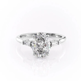 2.20 CT OVAL CUT MOISSANITE, TRADITIONAL CLASSIC DESIGN | WOKE