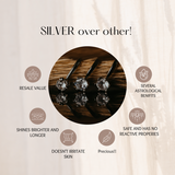 Uncut Diamond  studs