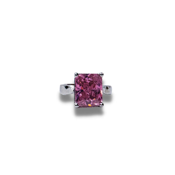 Pink sapphire Solitaire ring