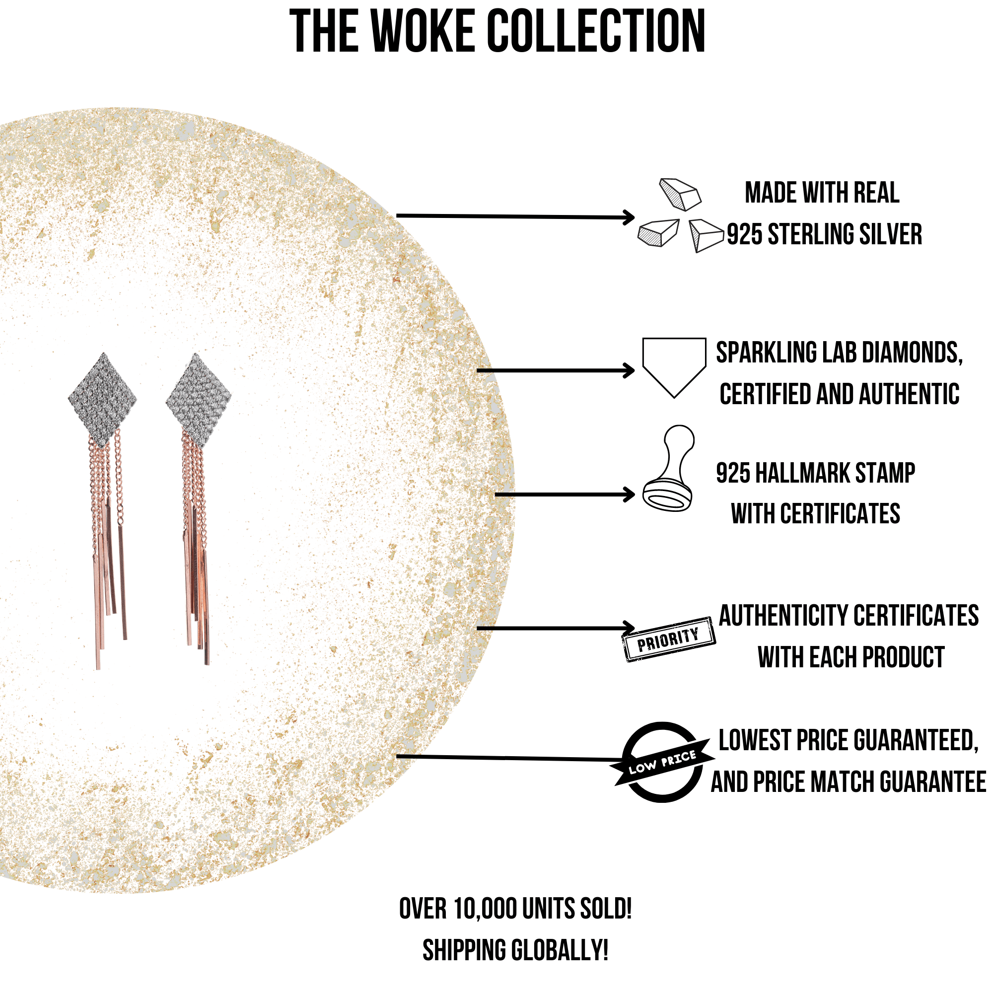 "WOKE" ellanor earrings