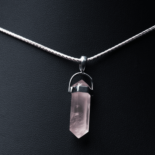 Rose Quartz Pencil pendant