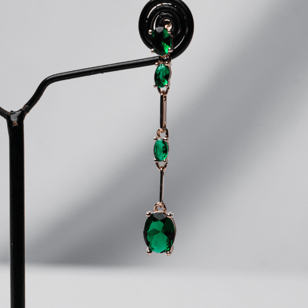 Women's Danglers (Green quartz)