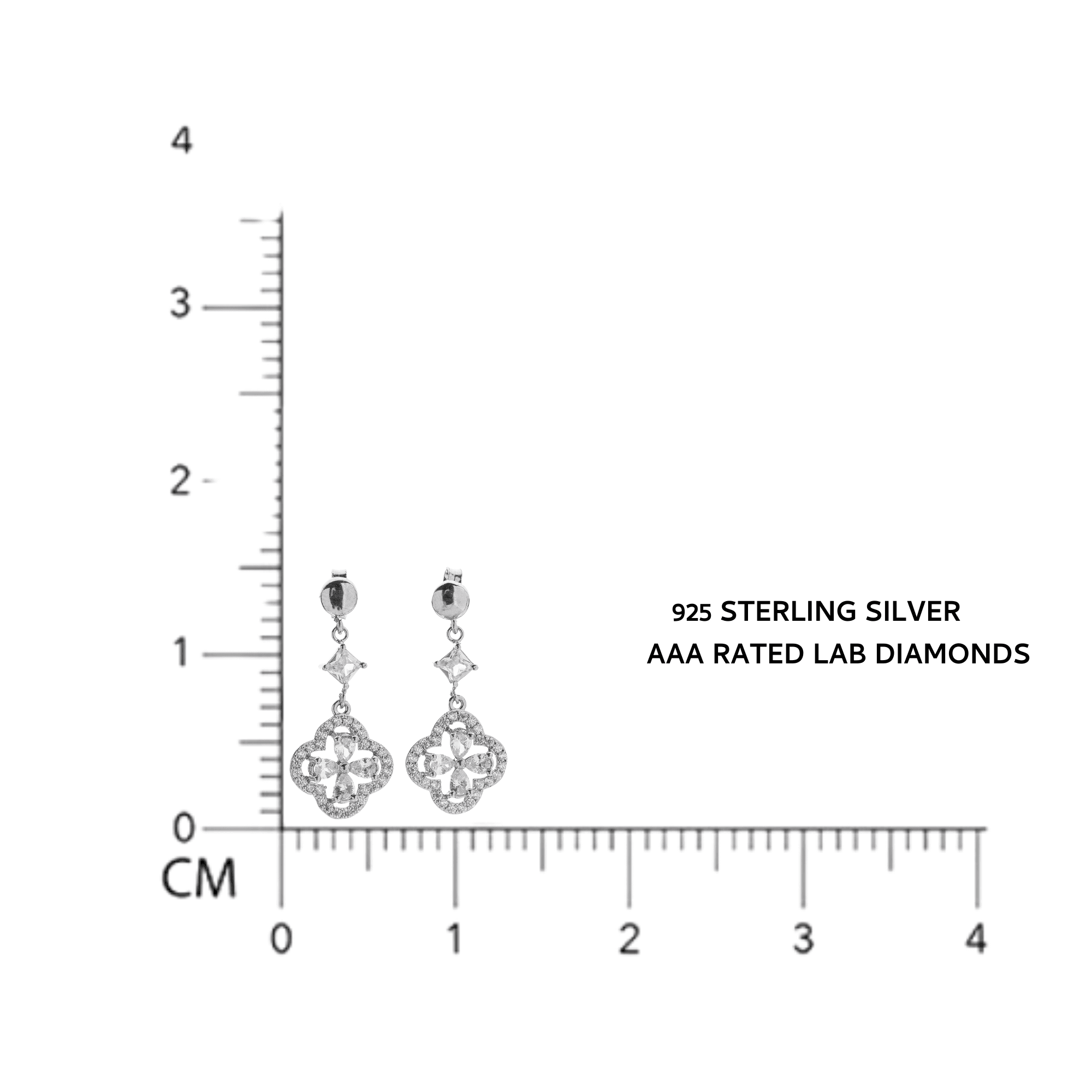 "WOKE" crystal cloud earrings