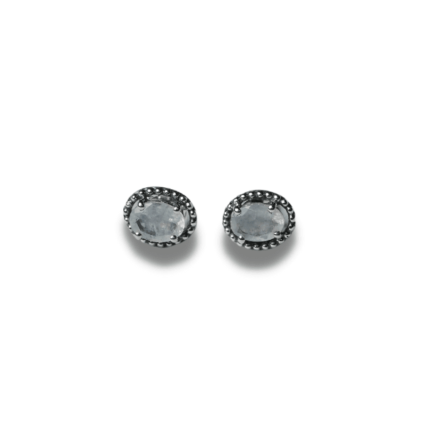 Moonstone ear studs