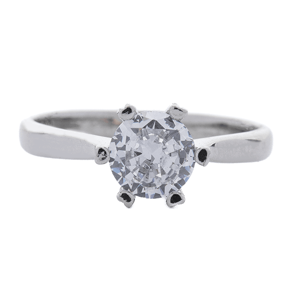 Flower Solitaire Rings