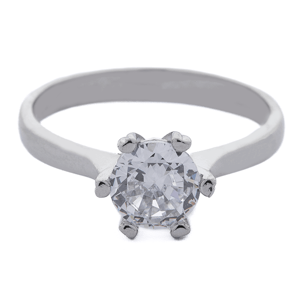 Flower Solitaire Rings