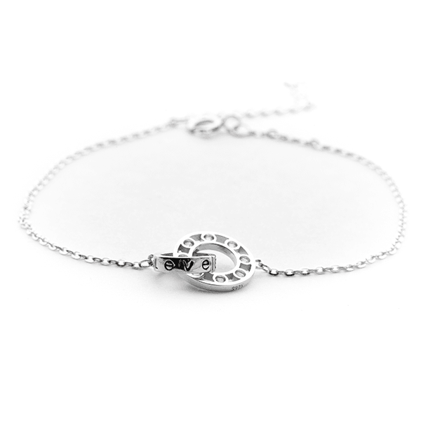 Interlink Bracelet in Rhodium