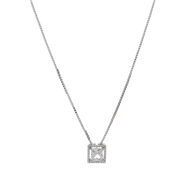 Solitaire Pendants Square