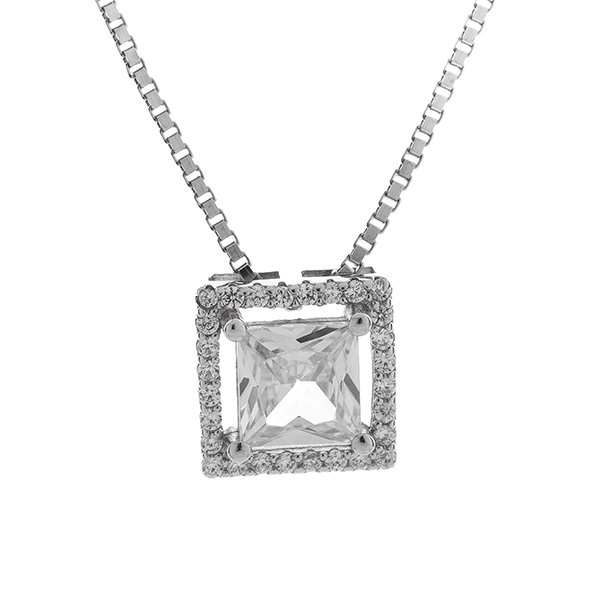 Solitaire Pendants Square