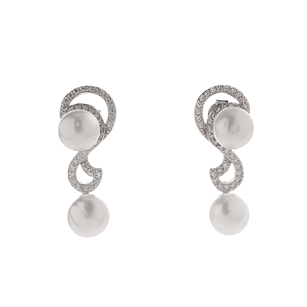 Double Pearl Earring