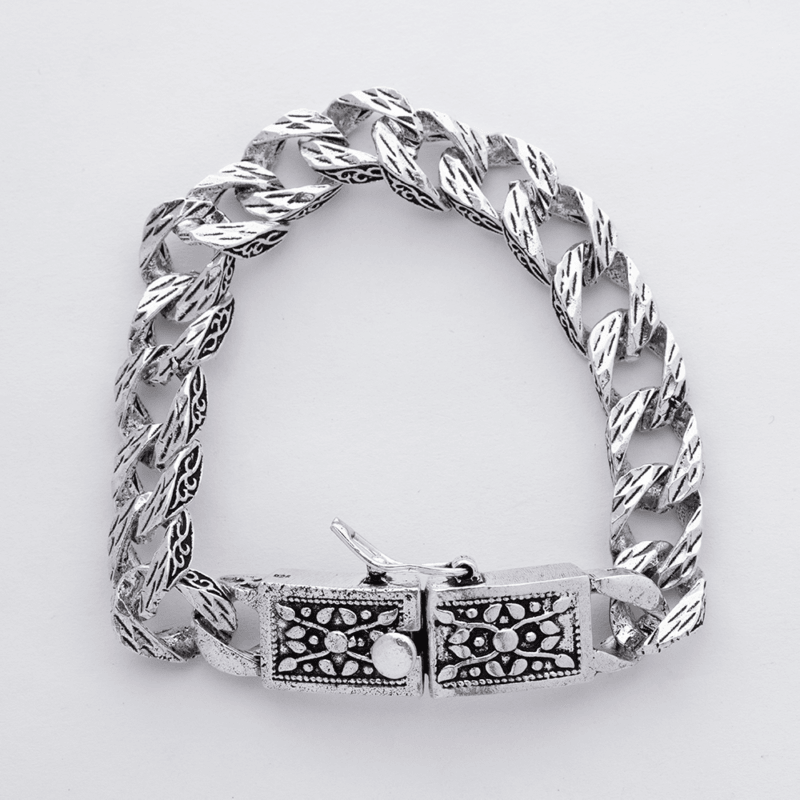 Oxidised Cubic Bracelet