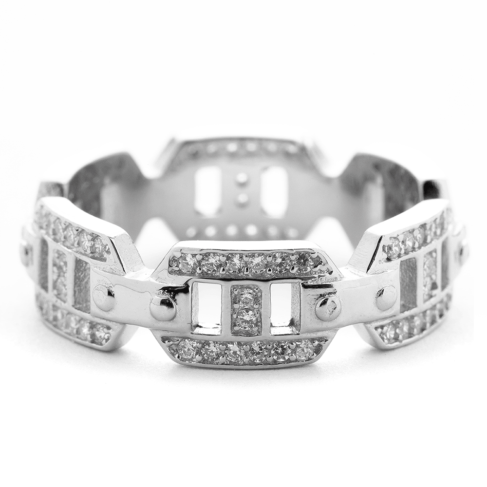 Diamond cut Bezel bands