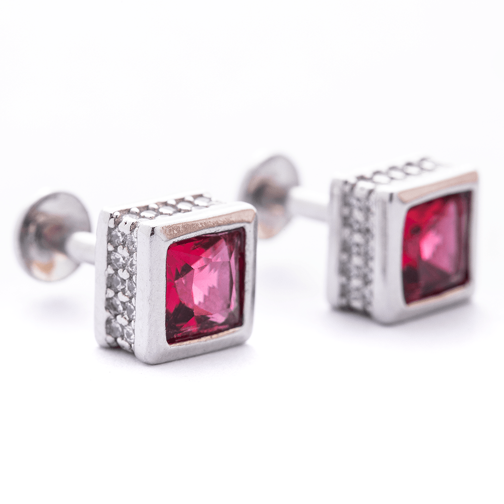 Ruby Diamond  studs