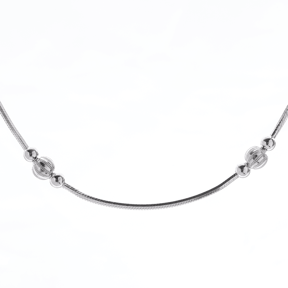 Silver kanthi chain