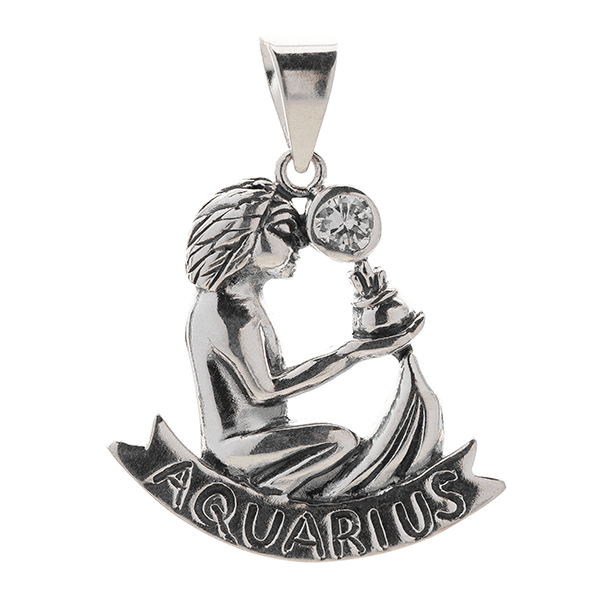 Zodiac Aquarius pendant