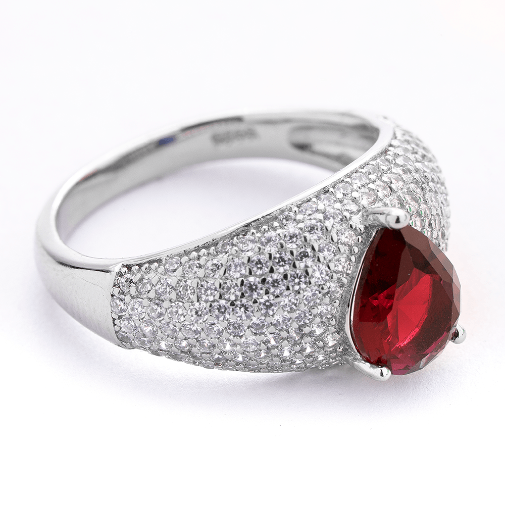 Ruby bezel ring