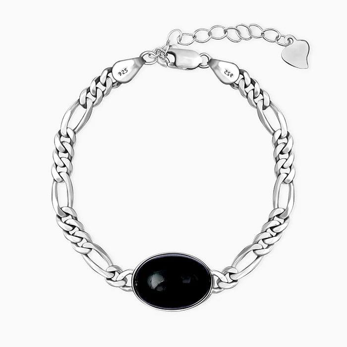 Figaro black bracelet