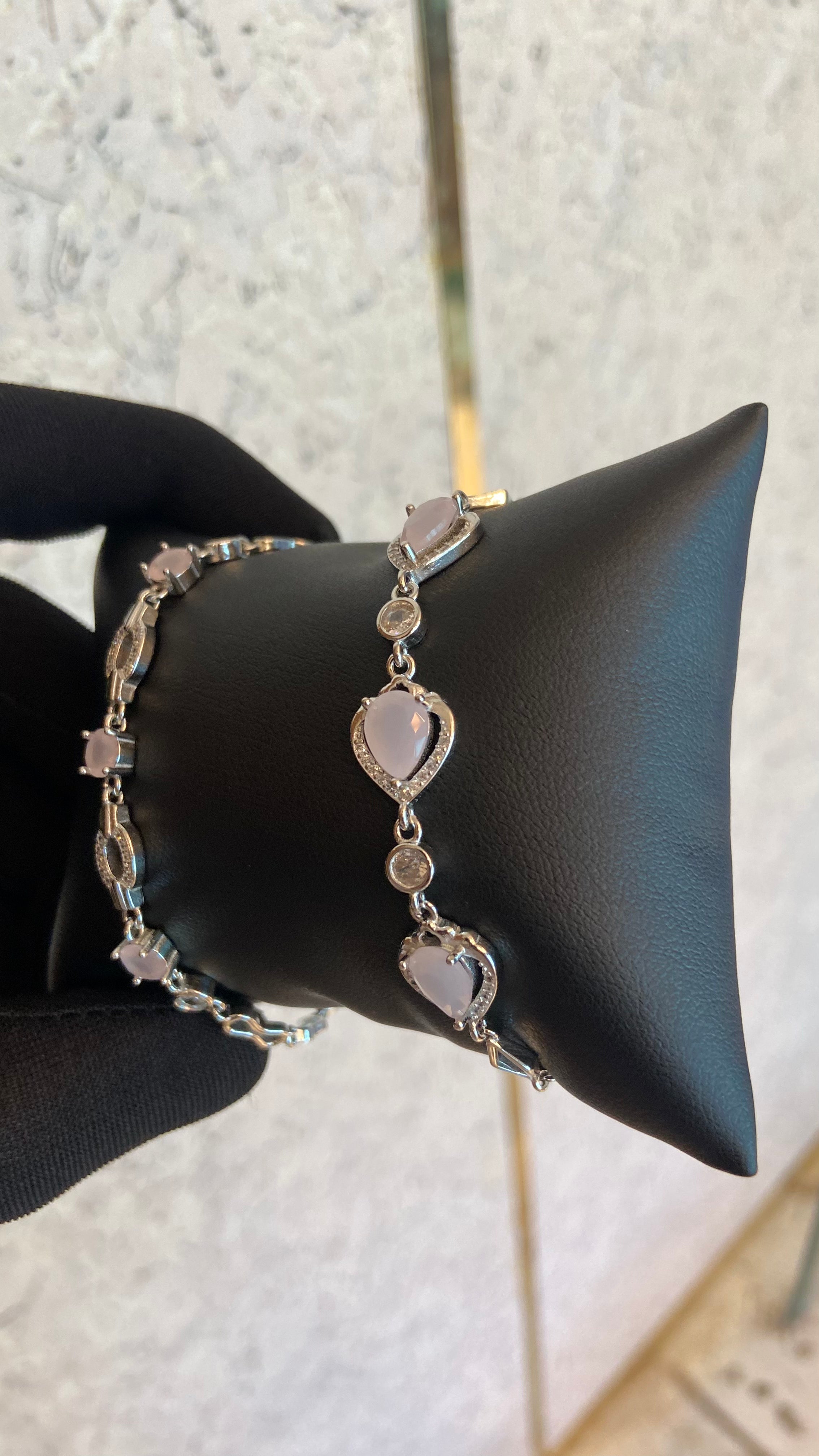 Rose-quartz bracelet