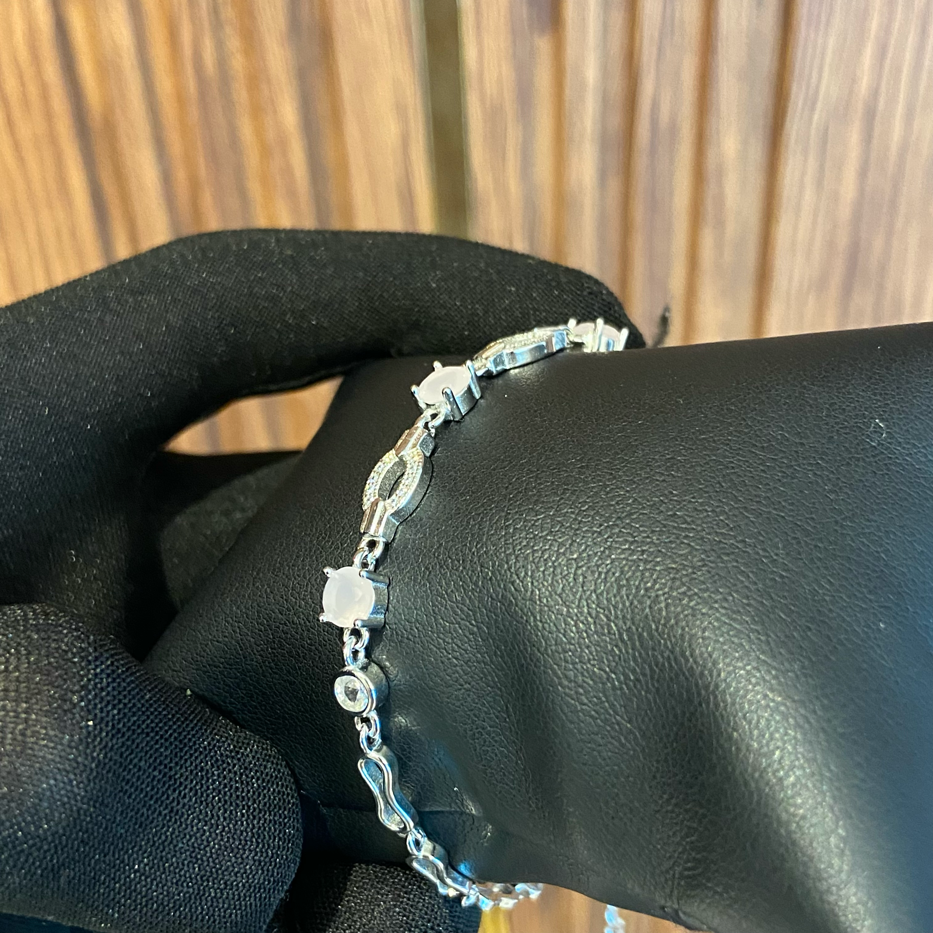 Rose-quartz bracelet