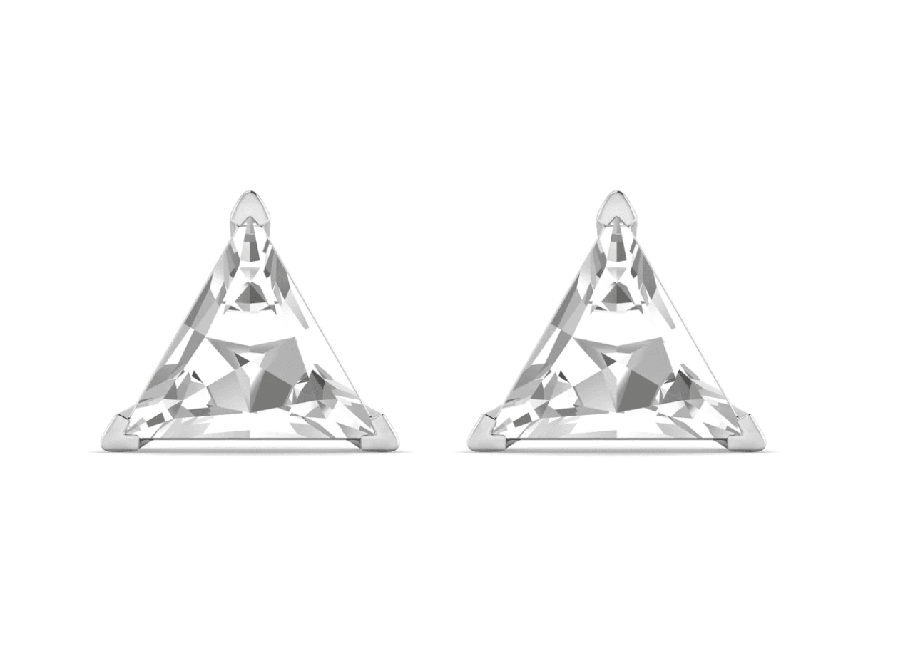 "WOKE" Triangular Studs