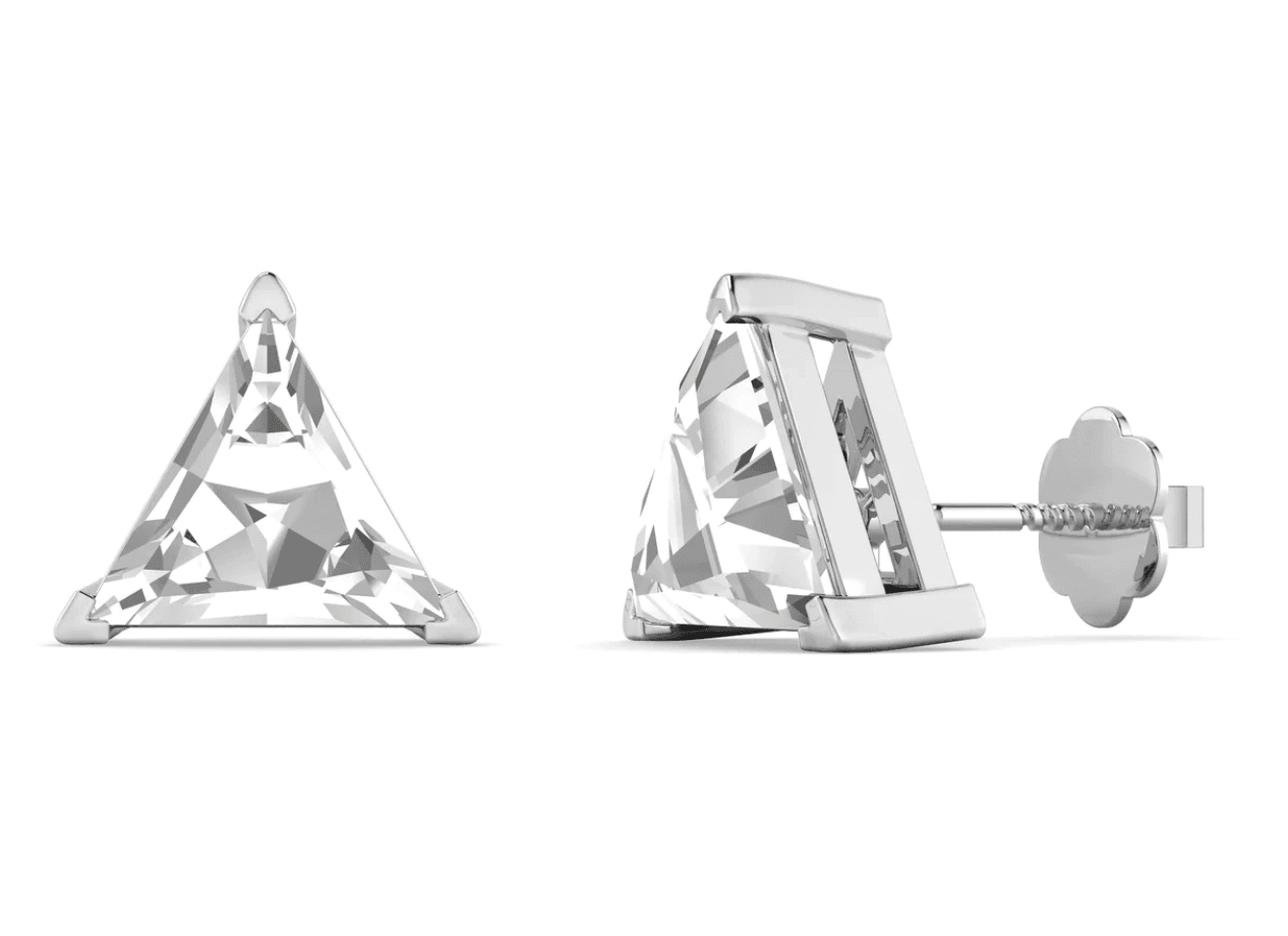 "WOKE" Triangular Studs