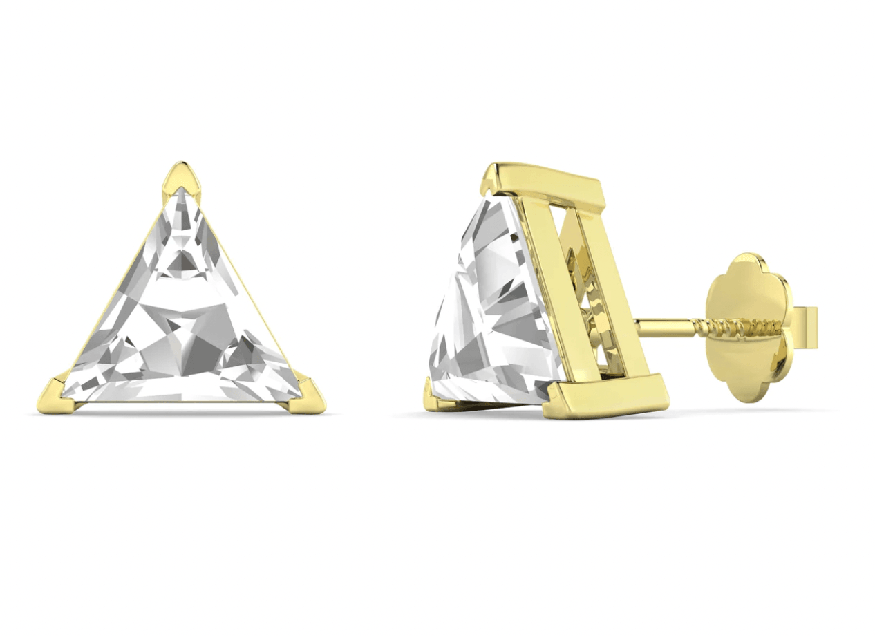 "WOKE" Triangular Studs