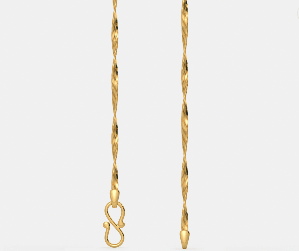 Semi-Twisted exclusive silver chain