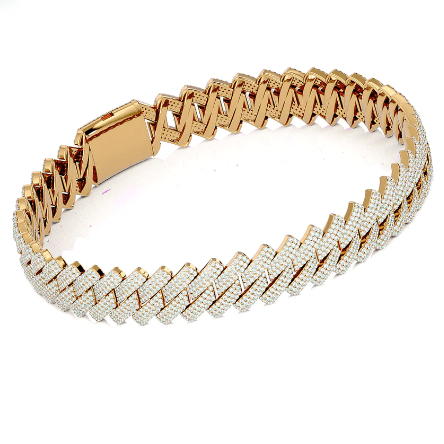 Cuban Link Prong Bracelet