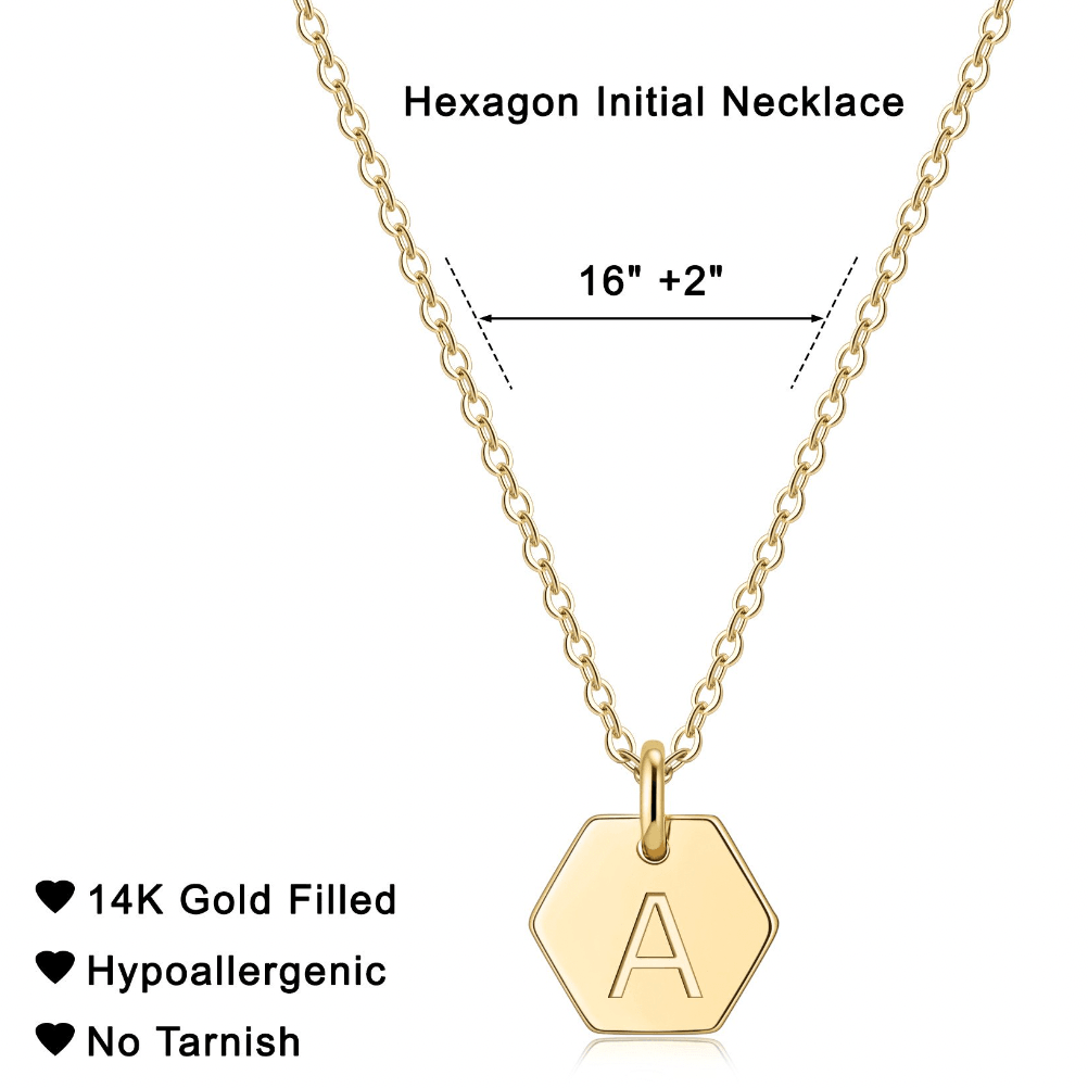 Custom Hexa-Letter solid pendant