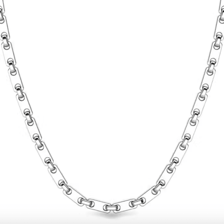 Platinum flat-cross chain