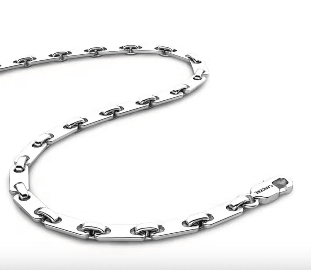 Platinum flat-cross chain