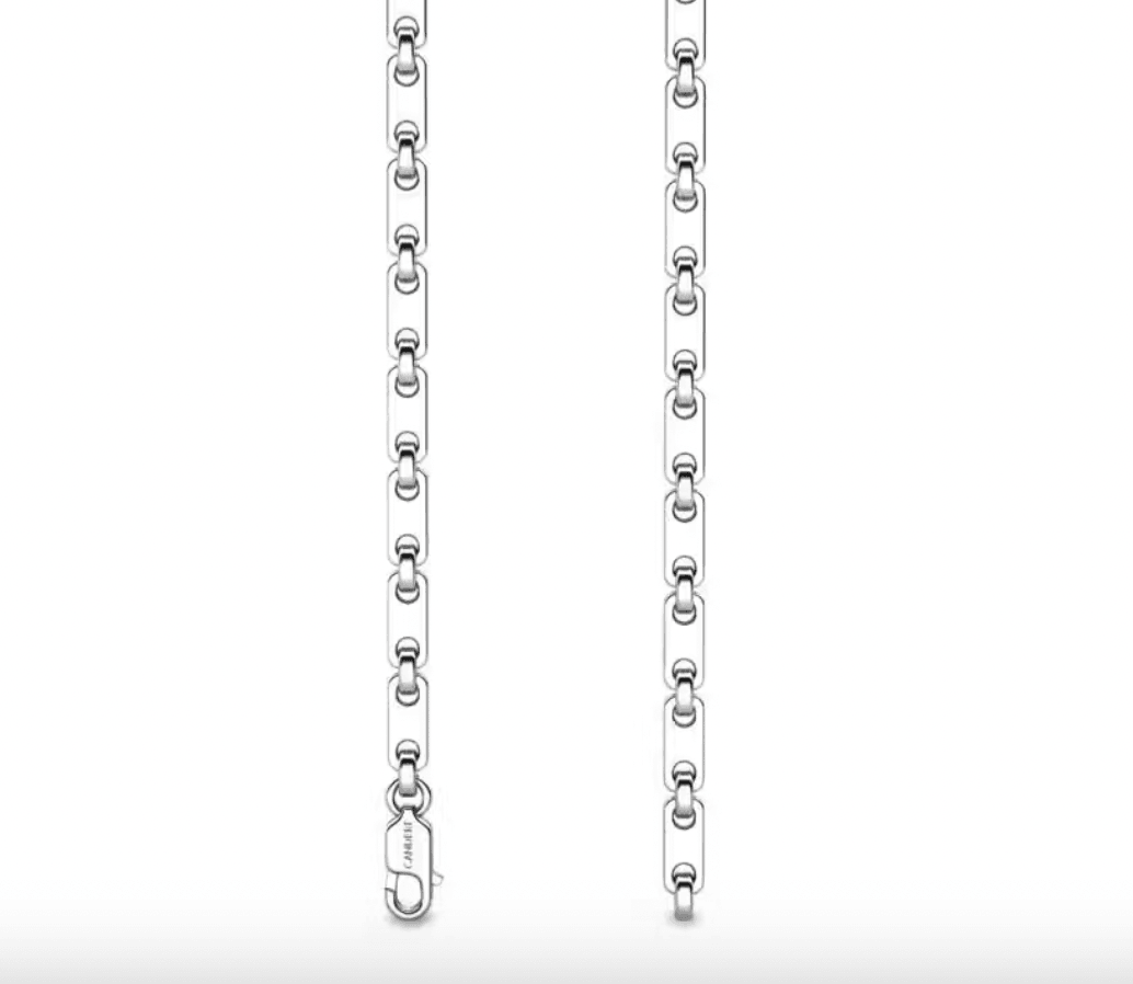 Platinum flat-cross chain