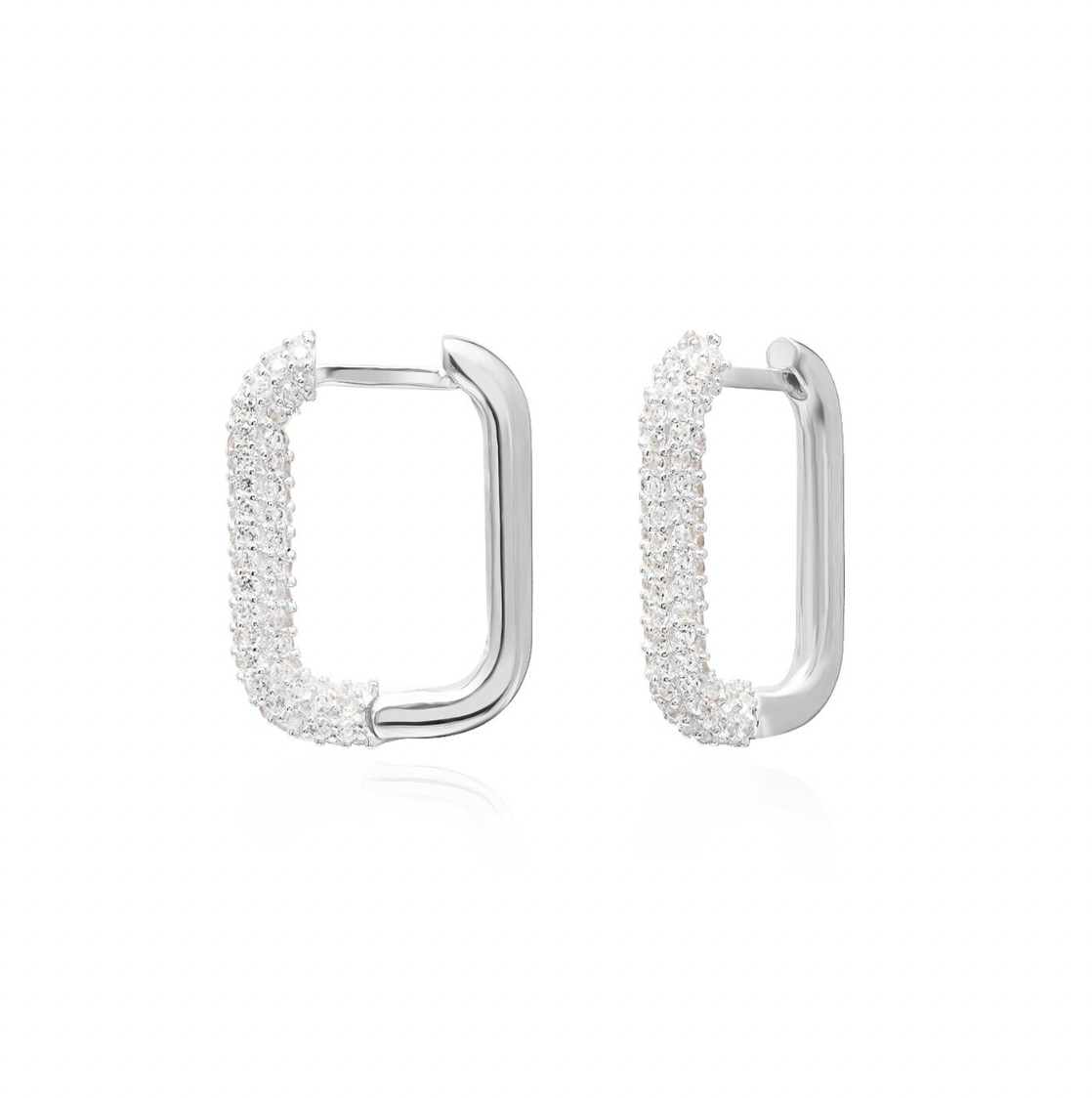 Rectangle hoop earring