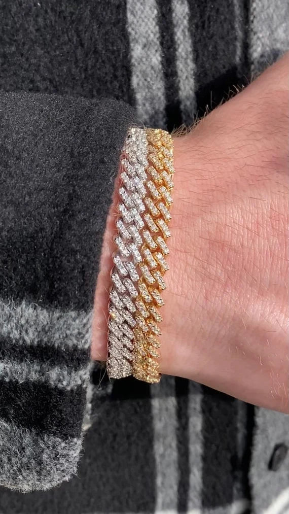 Cuban Link Prong Bracelet