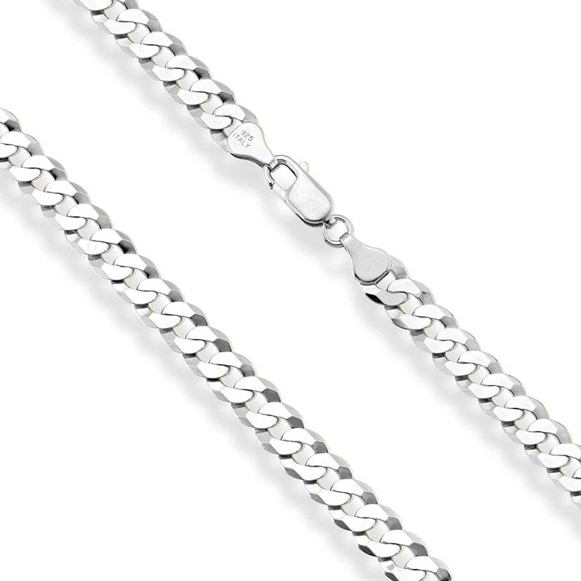 Diamond cut Curbed Cuban Chain