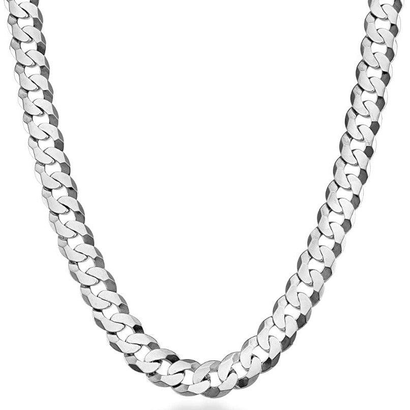 Diamond cut Curbed Cuban Chain