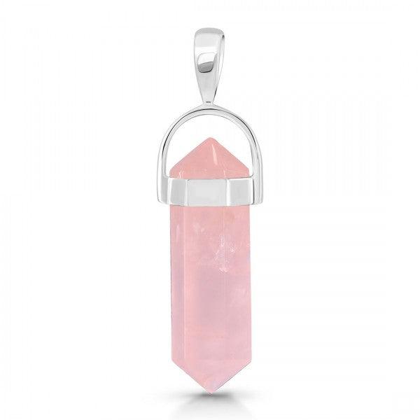 Rose Quartz Pencil pendant